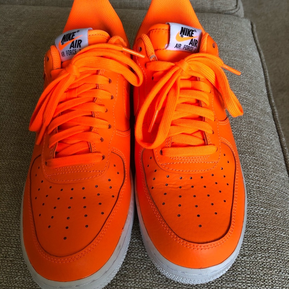 Men’s Orange Nike Air Force 1’s